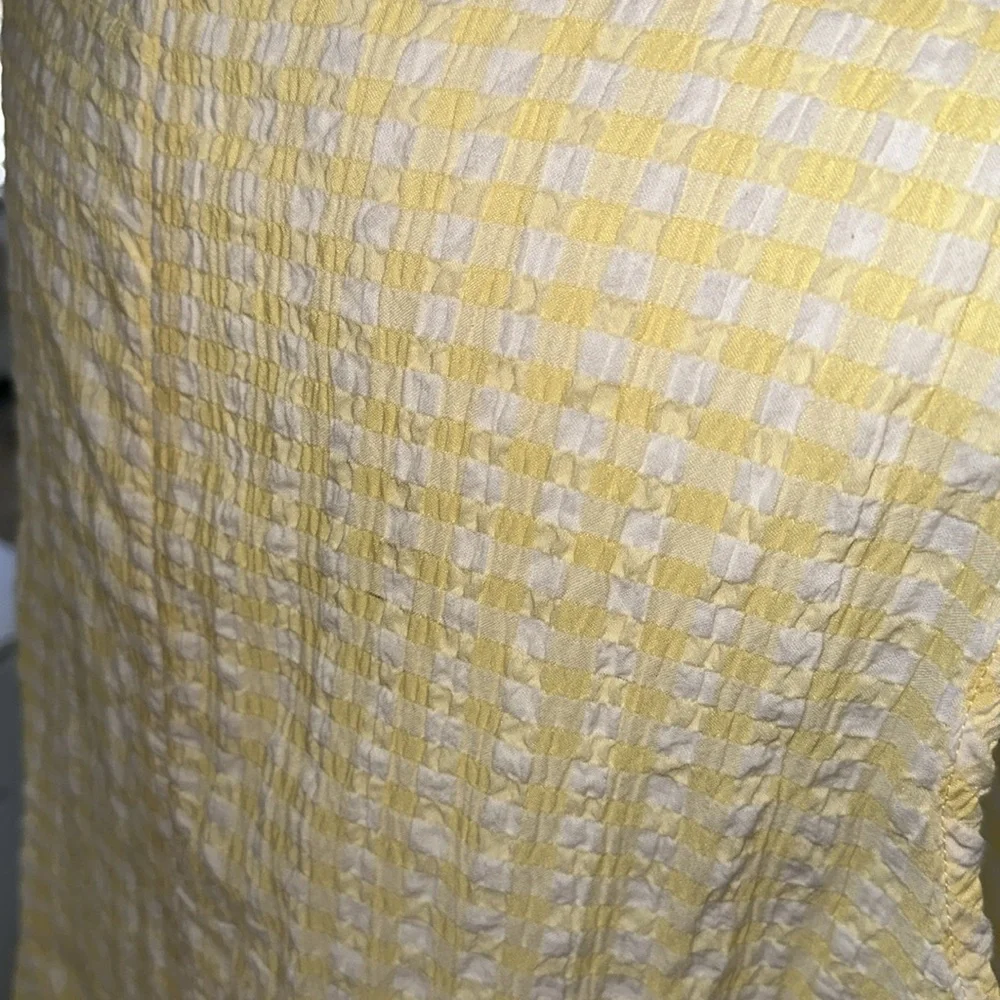 Chloe + Rene Yellow Plaid Dress Size XL - Picture 10 of 11